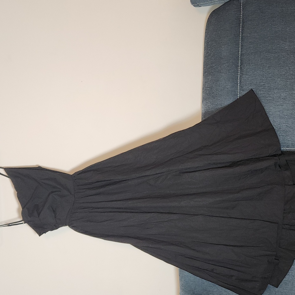 NWOT, J.Crew Collection Black Cotton side-cutout midi dress Sz 6 - Picture 4 of 13